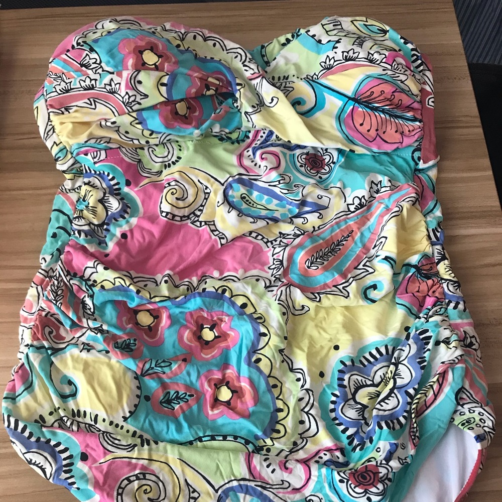 Anne Cole multiple color bandeau swimsuit